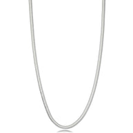 Collar malla lisa rodio 55 cm