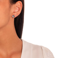Conjunto punto de luz acqua marine rodio