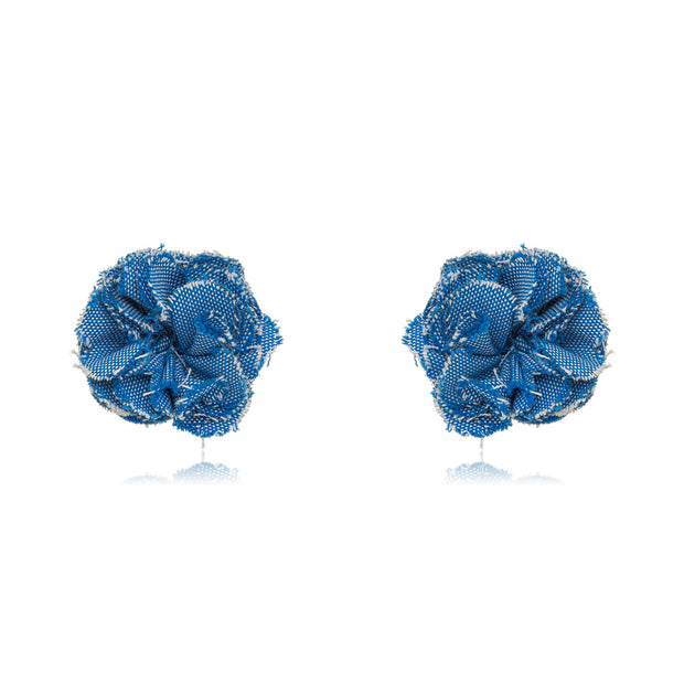 Aro flor tejido jeans