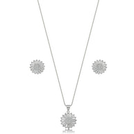 Conjunto flor rodio