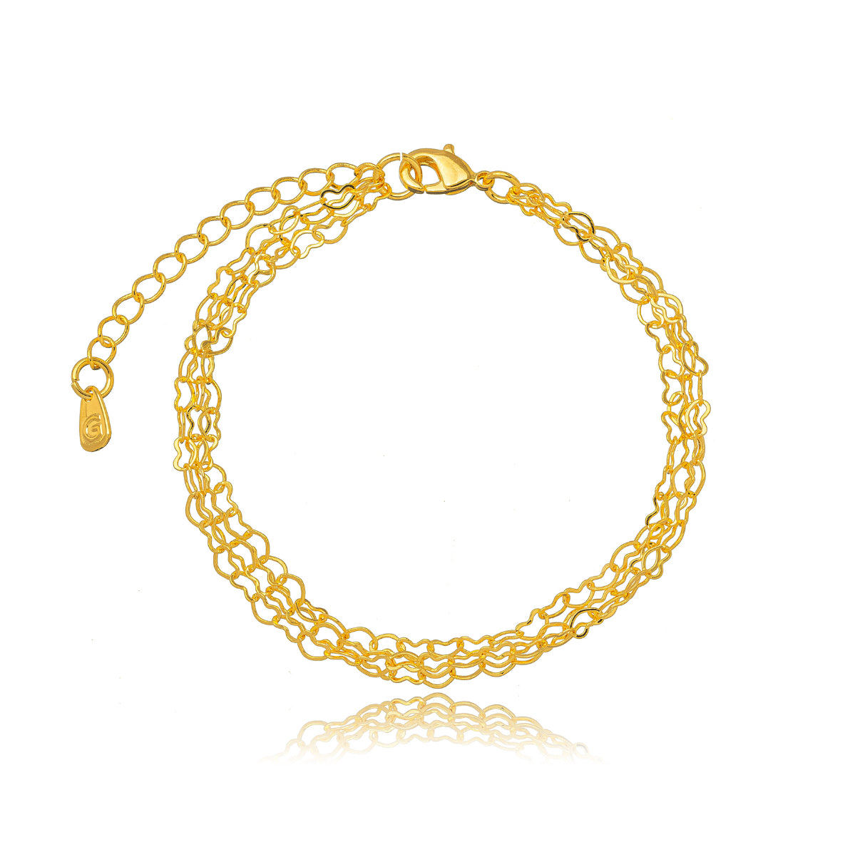 Pulsera trio corazones