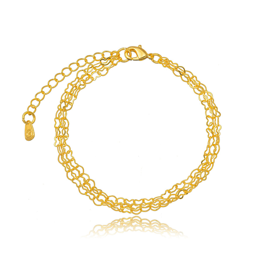 Pulsera trio corazones