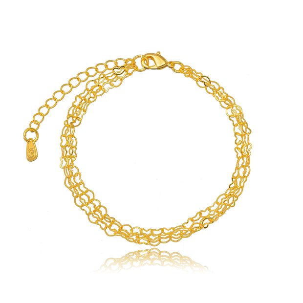 Pulsera trio corazones