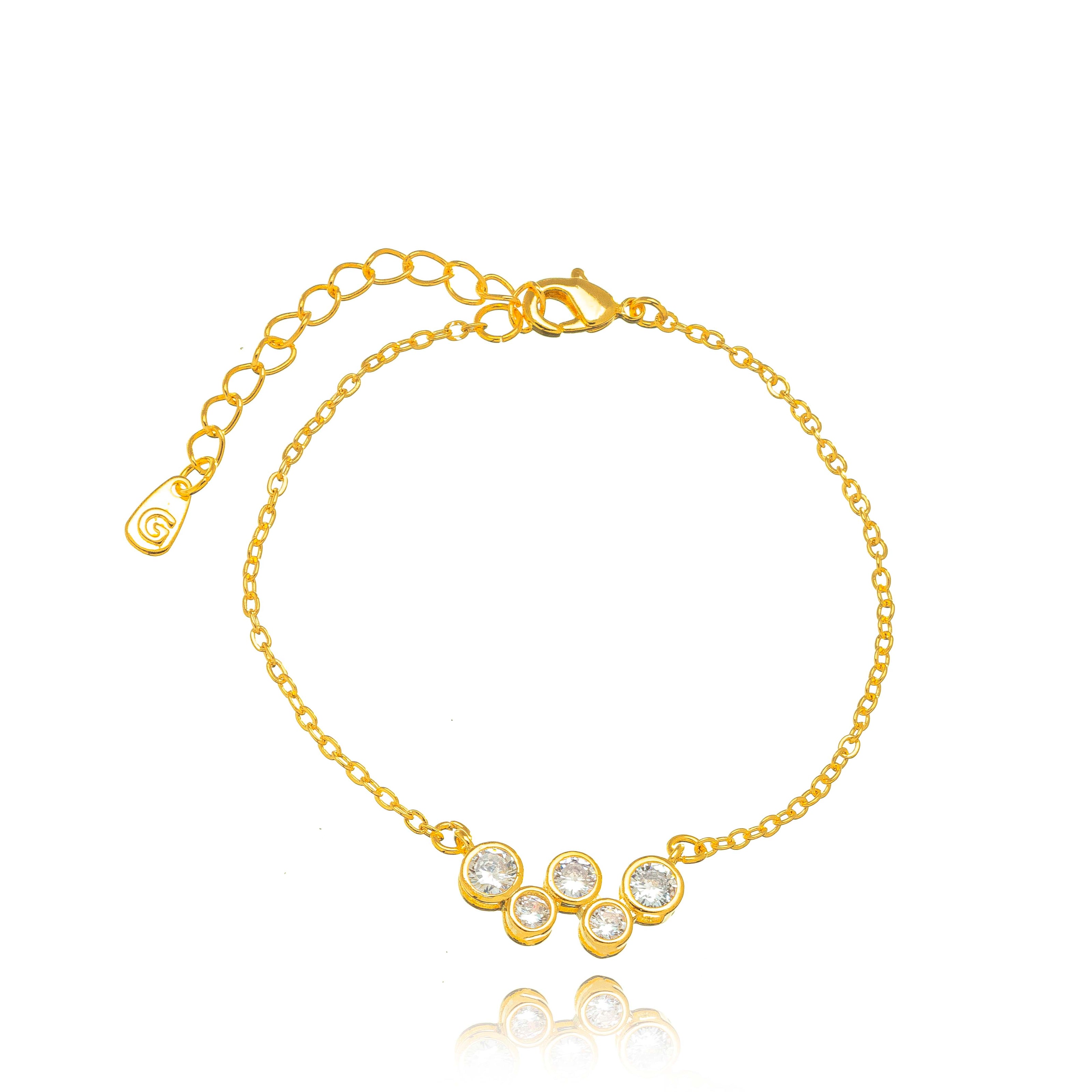 Pulsera trío oro