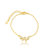 Pulsera trío oro