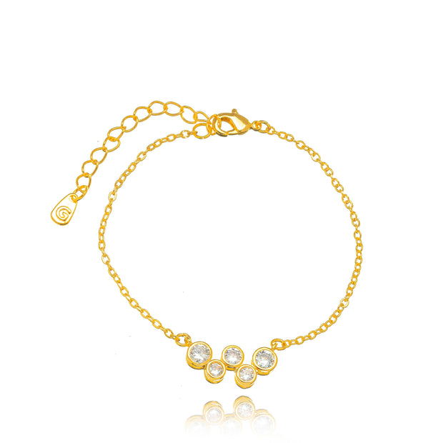 Pulsera trío oro