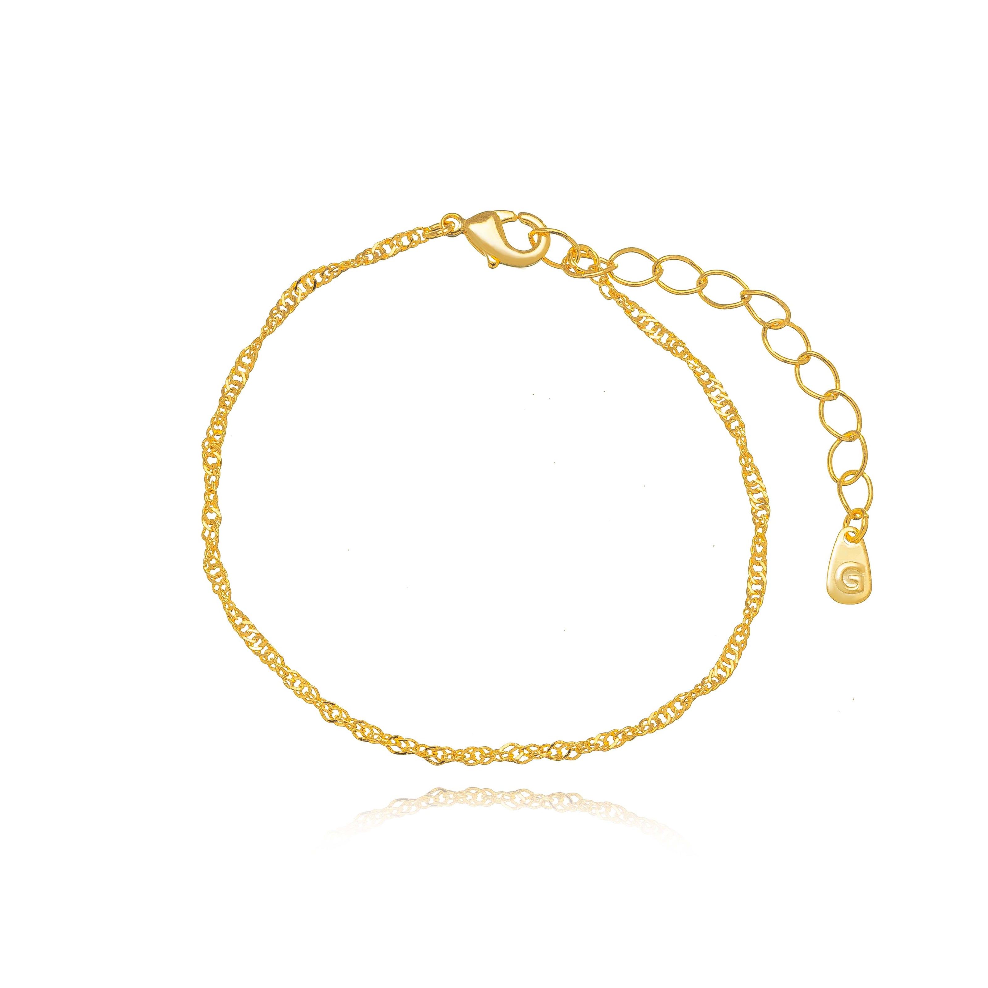Pulsera trío oro