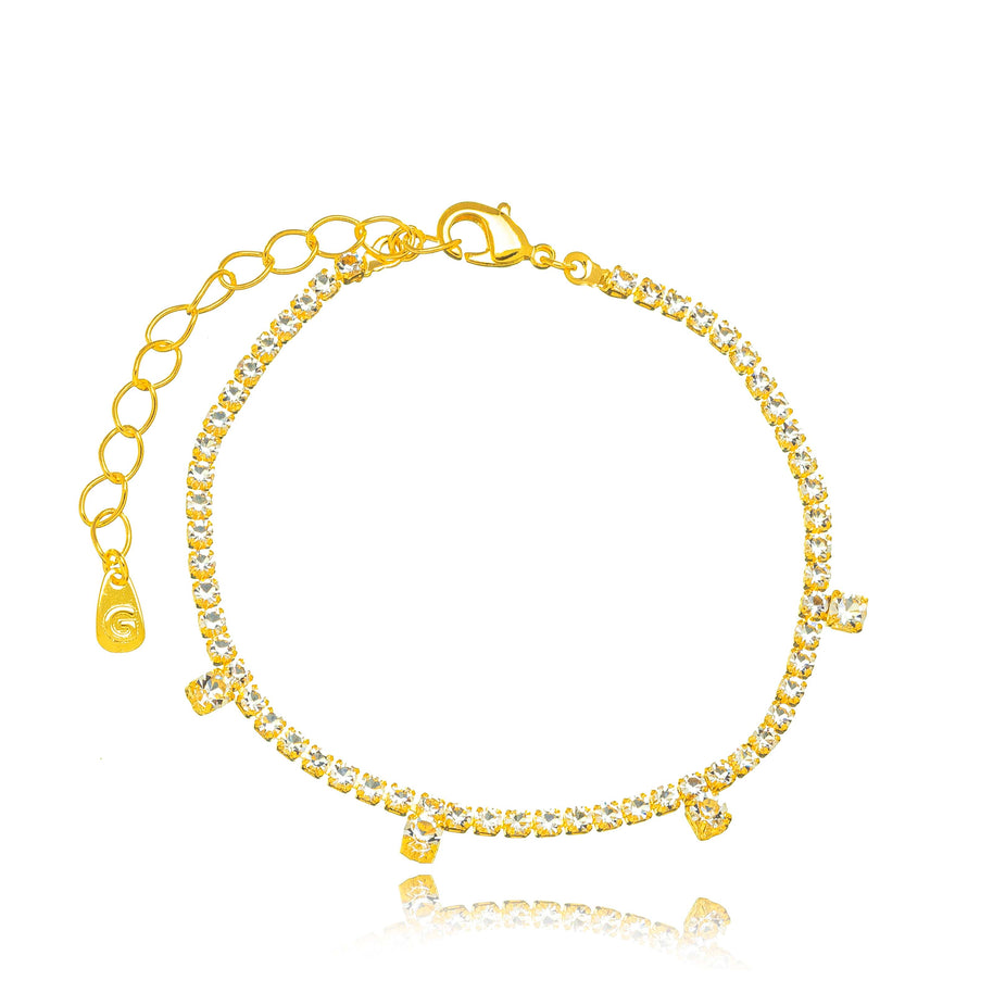 Pulsera trío oro
