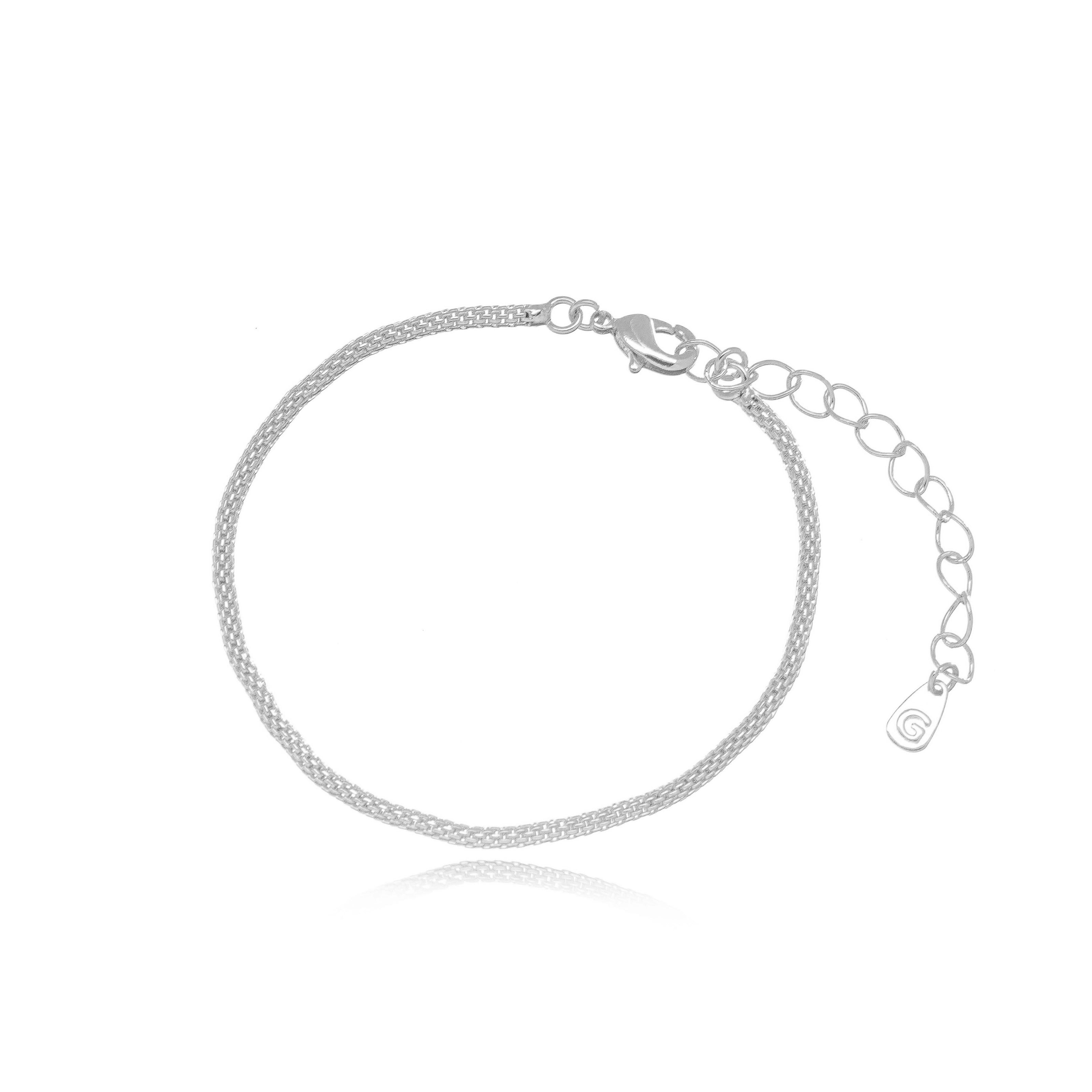 Pulsera trío mix rodio
