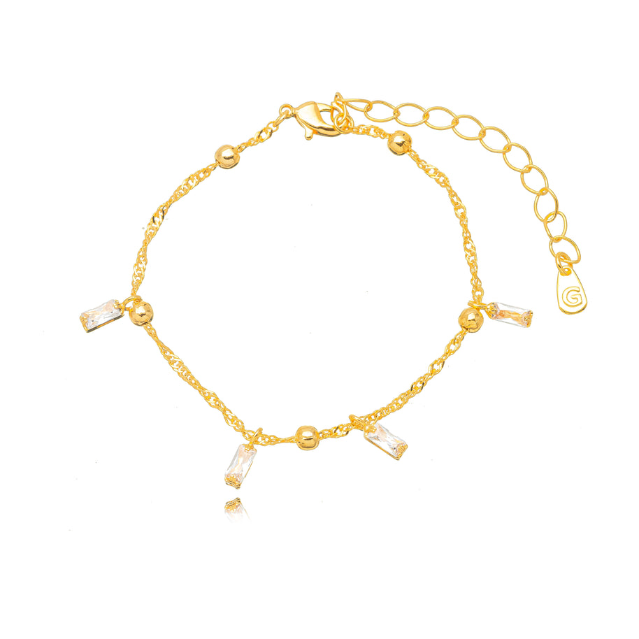Pulsera trío oro