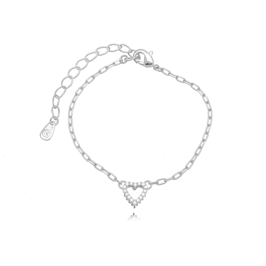 Pulsera trío rodio