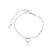Pulsera trío rodio