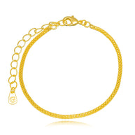 Pulsera trío zirconia oro