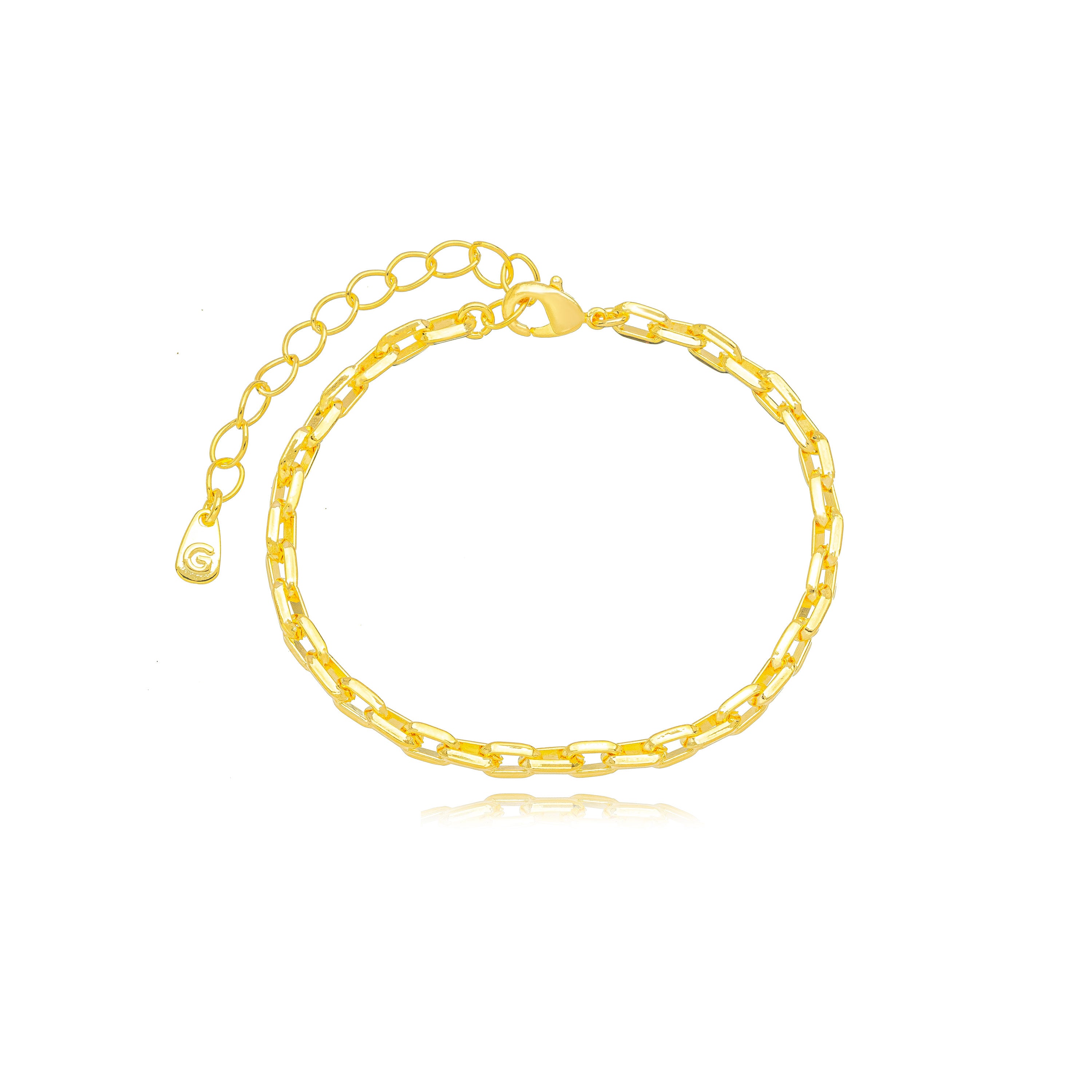 Pulsera trío zirconia oro