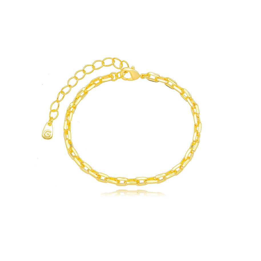 Pulsera trío zirconia oro