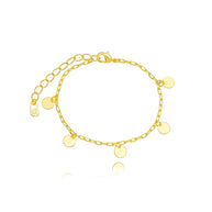 Pulsera trío zirconia oro