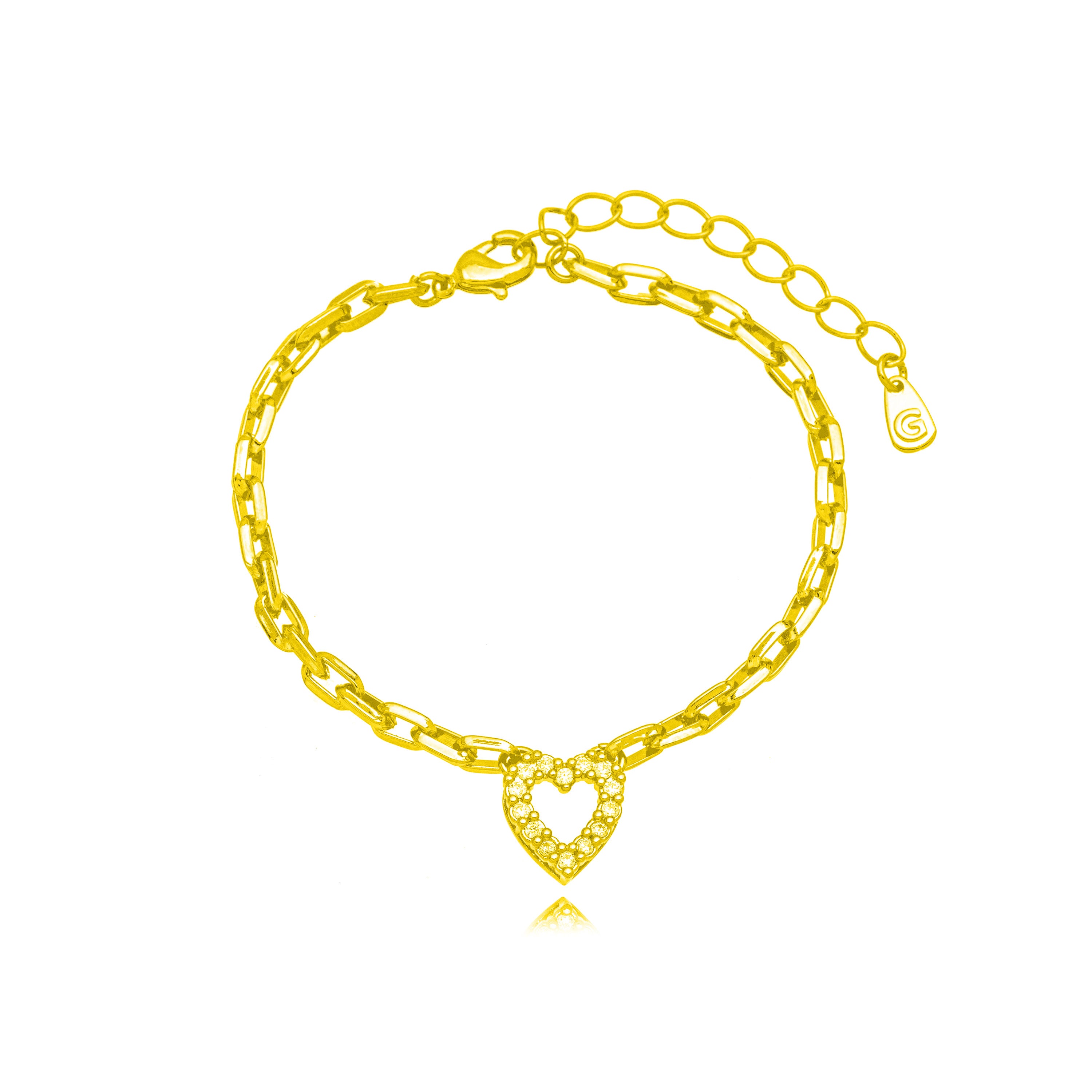 Pulsera trío zirconia oro