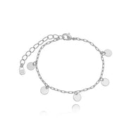 Pulsera trío zirconia rodio