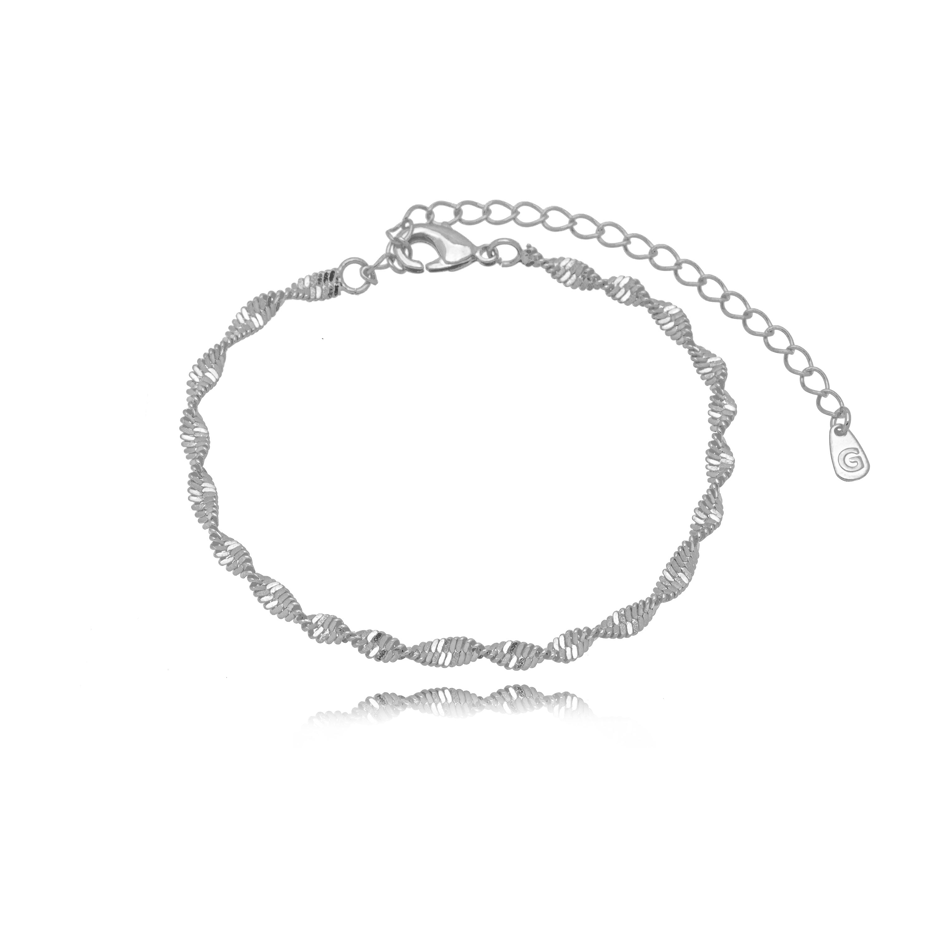 Pulsera singapura rodio