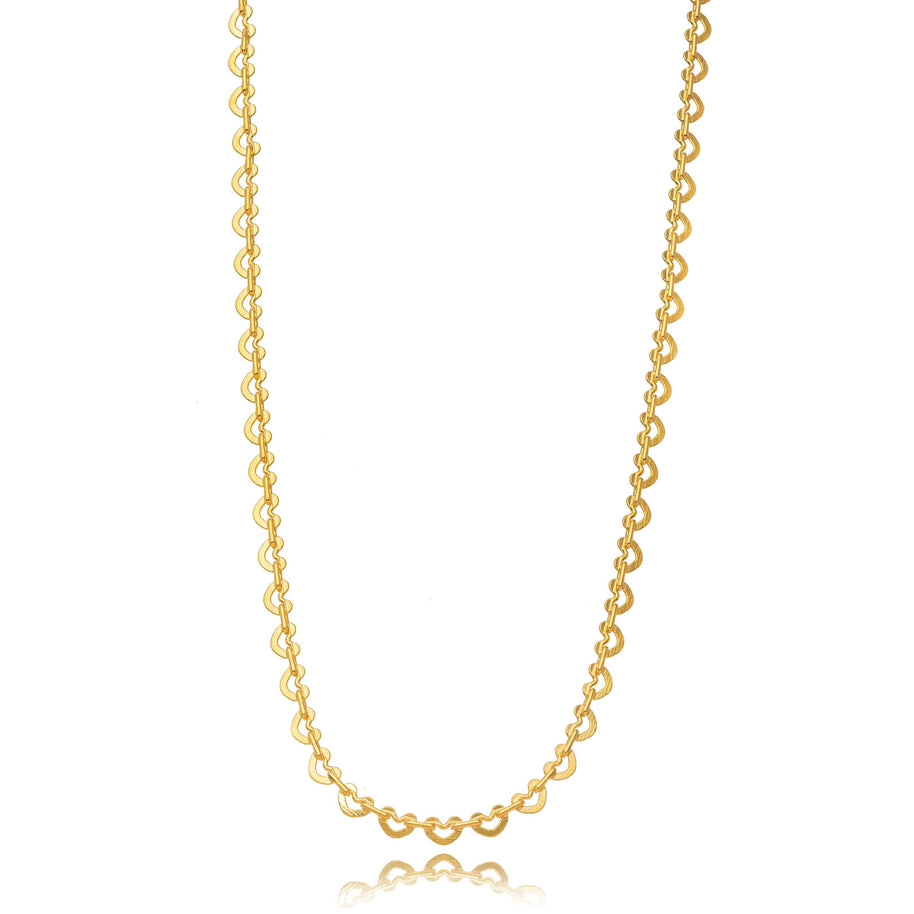 Collar choker corazón liso