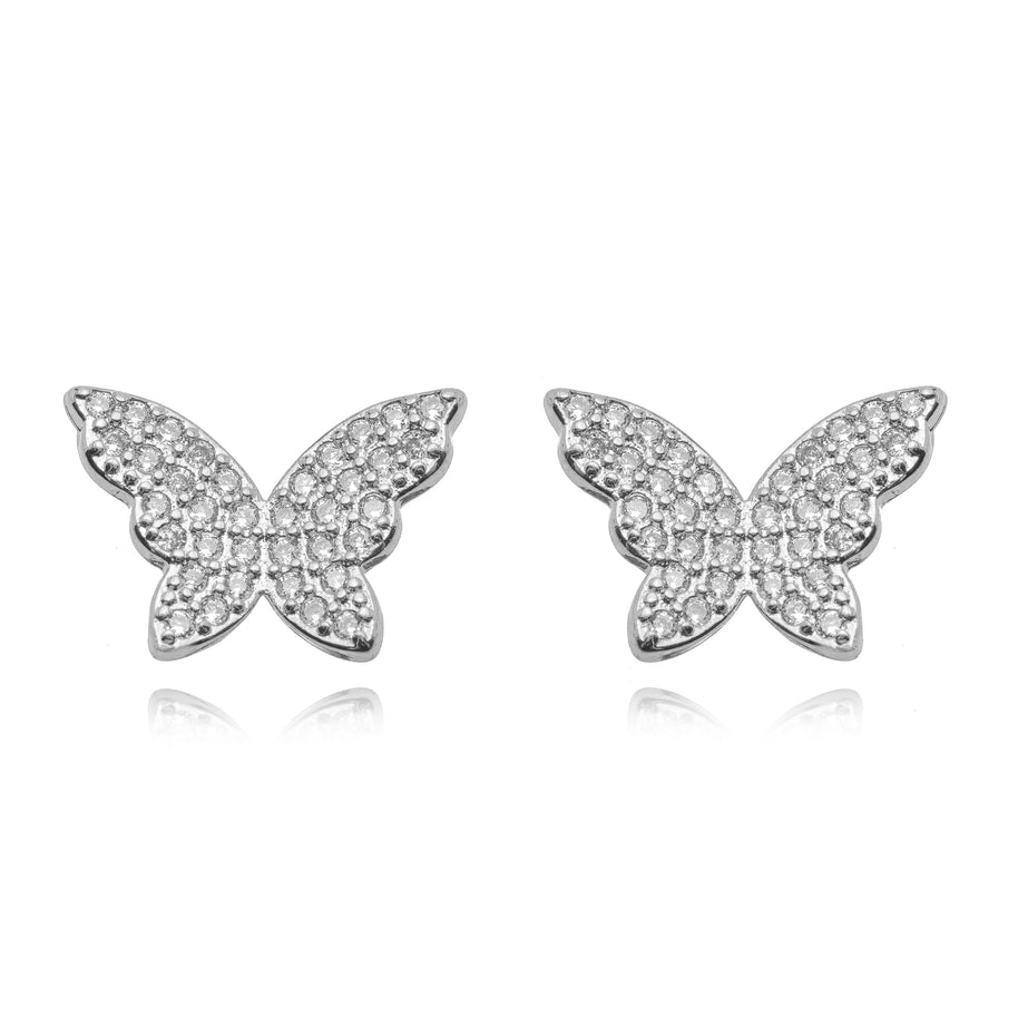 Aro mariposa rodio