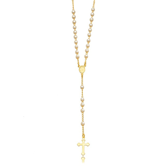 Collar rosario perla