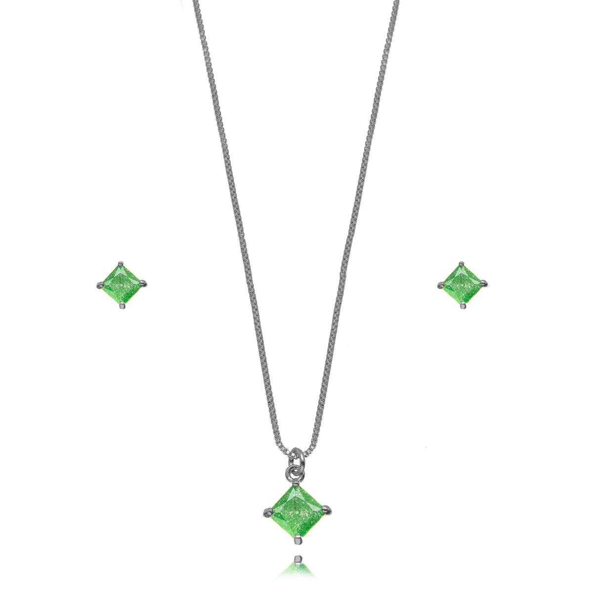 Conjunto cuadrado rodio