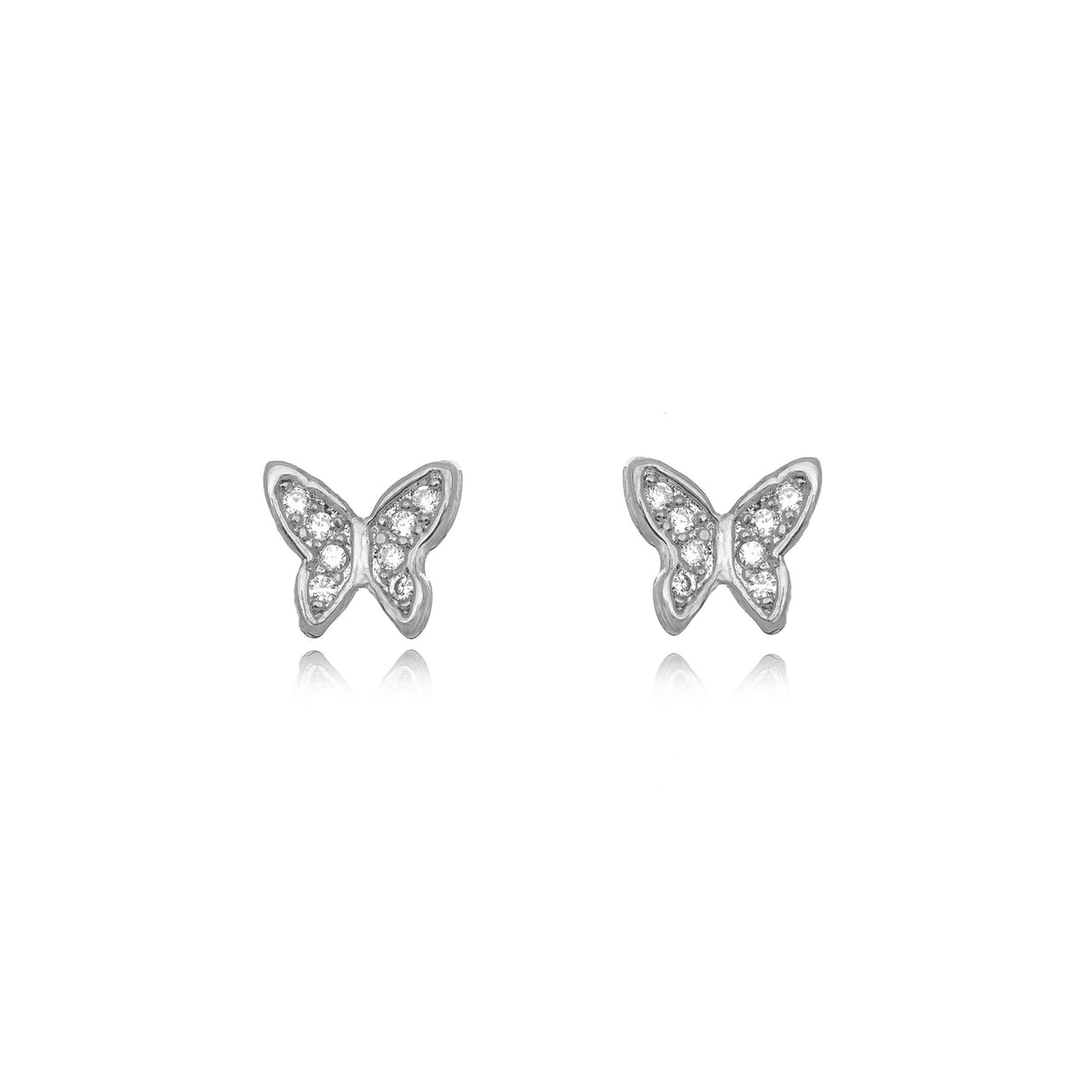 Aro mariposa rodio