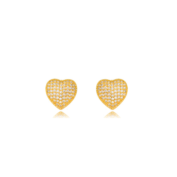 Aro corazón zirconia