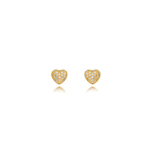 Aro corazón zirconia