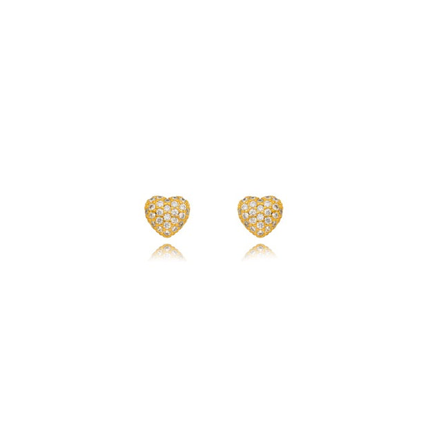 Aro corazón zirconia