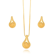 Conjunto gota oro