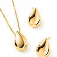 Conjunto gota oro