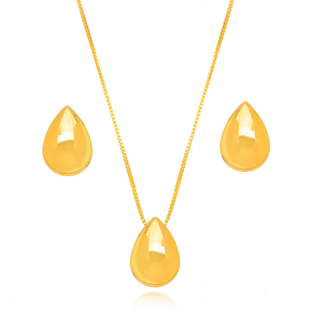 Conjunto gota oro