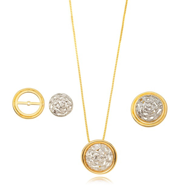 Conjunto detallado bicolor