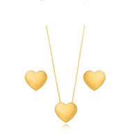 Conjunto corazón oro