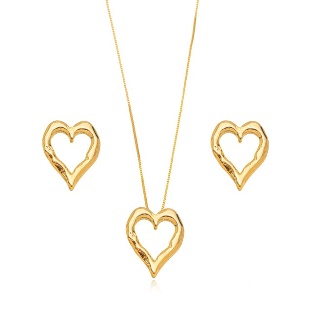 Conjunto corazón vazado