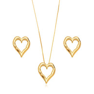 Conjunto corazón vazado