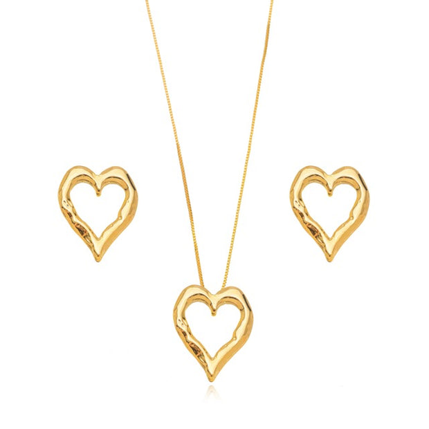 Conjunto corazón vazado