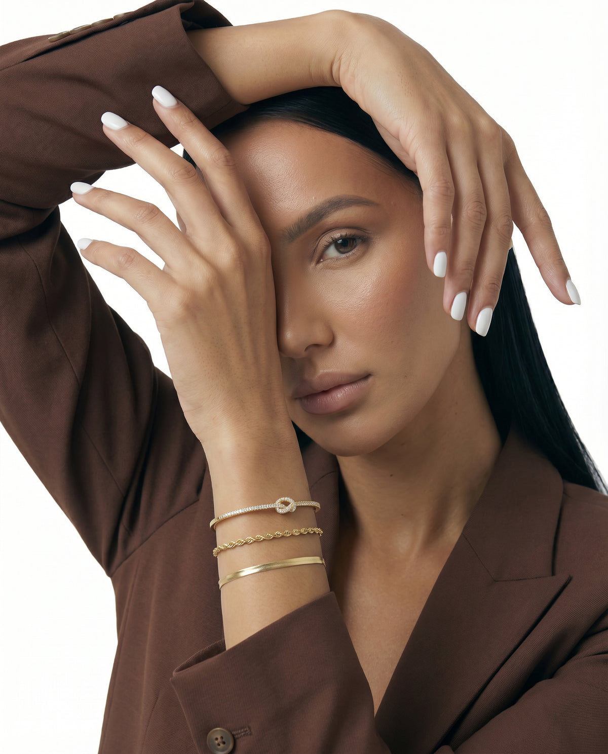 Pulsera cinta lisa oro