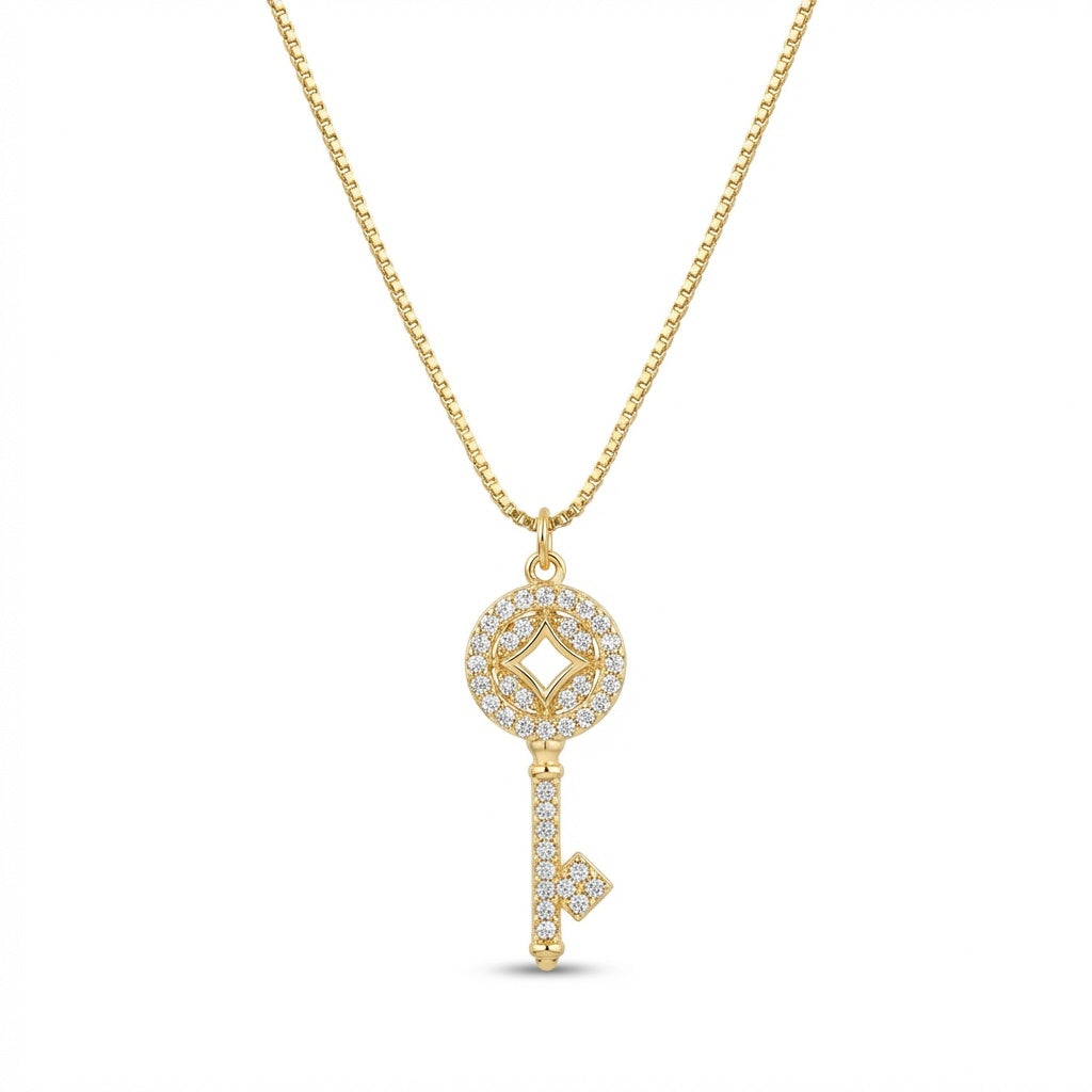 Collar llave zirconia