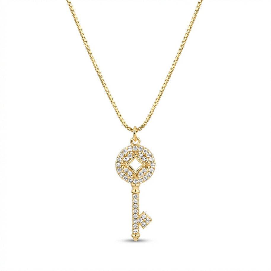 Collar llave zirconia