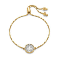 Pulsera San Benito 10 mm bicolor