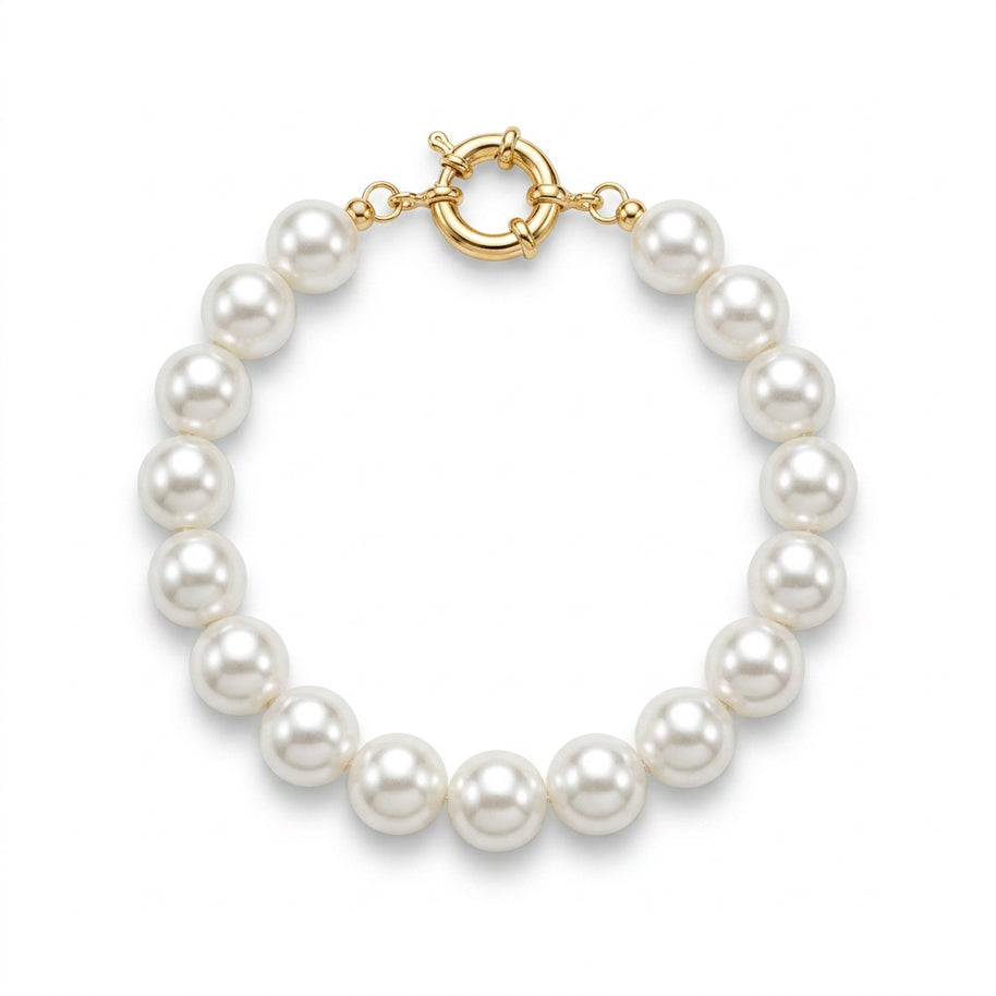 Pulsera perla oro