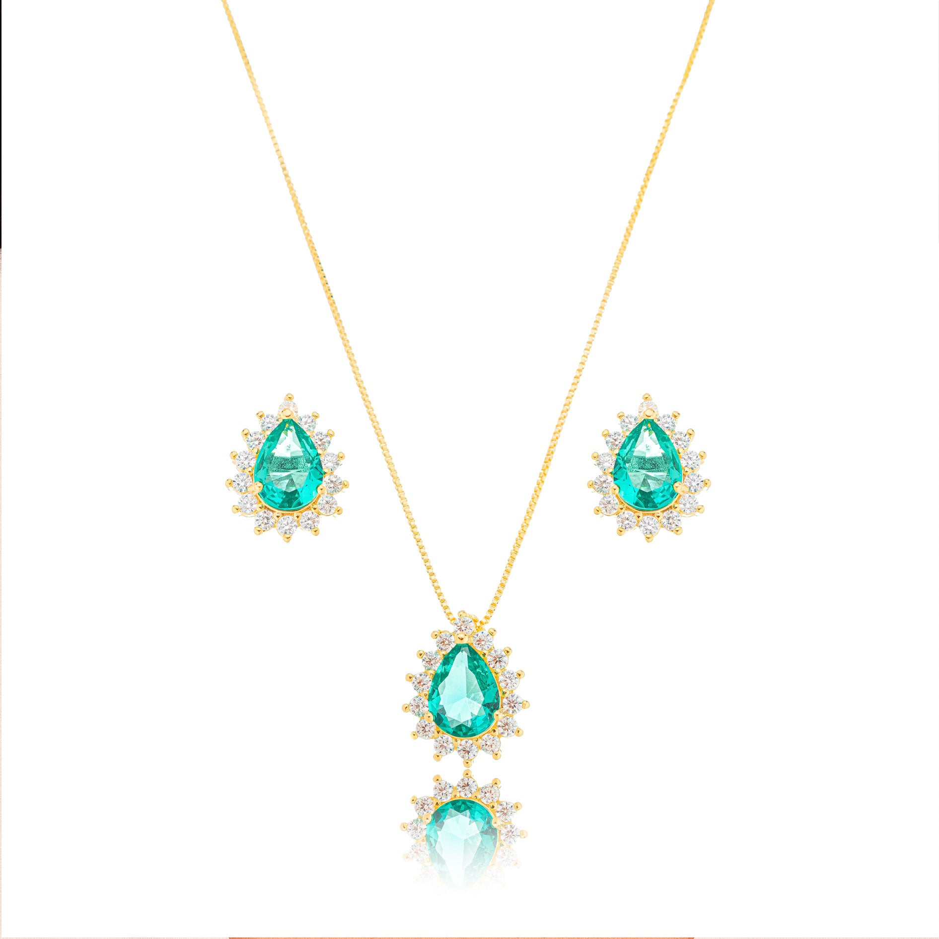 Conjunto Gota turmalina
