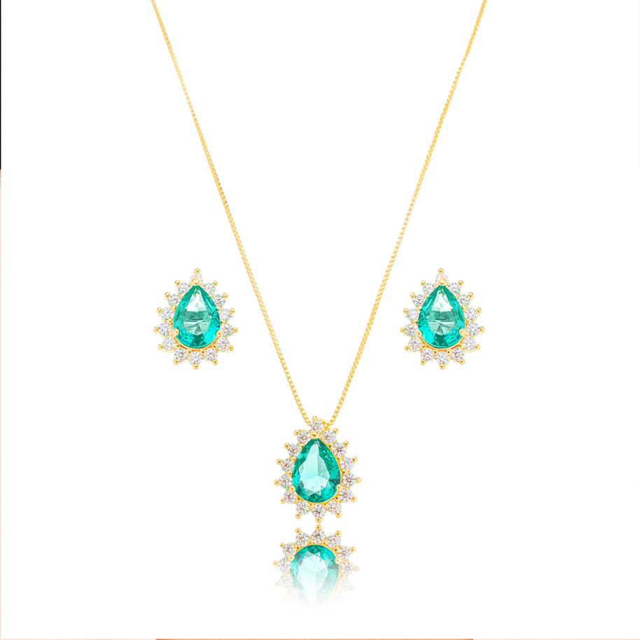 Conjunto Gota turmalina