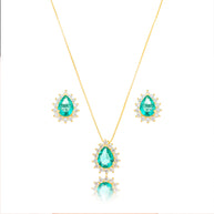 Conjunto Gota turmalina