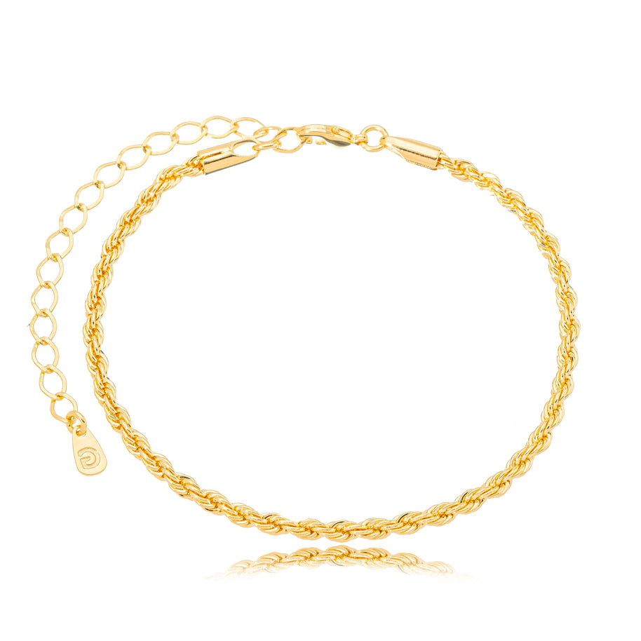 Pulsera trenzada oro