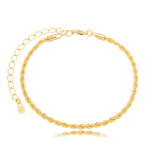 Pulsera trenzada oro