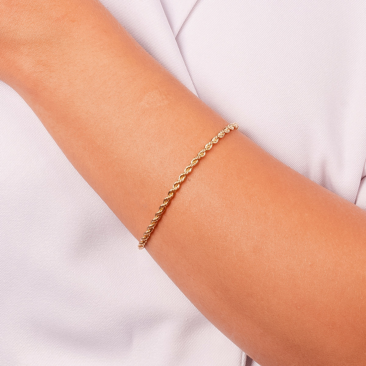 Pulsera trenzada oro